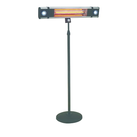 Energ+ EnerG+ Infrared Electric Outdoor Heater - Freestanding With LED & Remote HEA-218CSLR